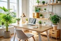 Streamlined Modern Workspace A Candid Look at a Minimalist Office Setup for Productivity and Focus Royalty Free Stock Photo