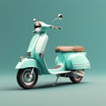 Ultra Realistic 4k Front View Moped With Streamlined Styling