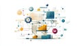 Streamlined Technical Support and Customer Service Icons for Enhanced Workflow Efficiency and Optimization