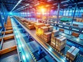 Streamlined Warehouse Operations Automated Conveyor Belt System with RealTime Package Tracking for Enhanced Efficiency