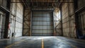 Secure and Efficient Warehouse Door Access A Critical Point for Industrial Operations Royalty Free Stock Photo