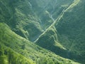 Streams Of Glacial Water On The Mountain Side. Mountainous Landscape Near Juneau, AK Royalty Free Stock Photo