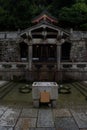 Streams with holy water from the Otowa Waterfall at the Kiyomizu-dera temple