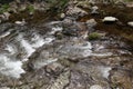 The streams in the mountains of southern Anhui flow swiftly Royalty Free Stock Photo