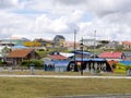 The streat of Punta Arenas, Patagonia, Chile Royalty Free Stock Photo