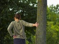 Streching Before Jogging Royalty Free Stock Photo