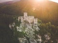 Strecno Castle, Slovakia. Historic castle in central Europe.
