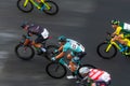 Stree bike races during the Boise Twilight Criterium Royalty Free Stock Photo