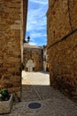 Streeets of the small spanish town Benassal. Royalty Free Stock Photo