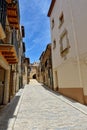 Streeets of the small spanish town Benassal. Royalty Free Stock Photo