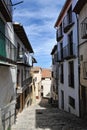 Streeets of the small spanish town Benassal. Royalty Free Stock Photo