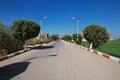 The street in Abydos city, Sahara desert, Egypt, Africa Royalty Free Stock Photo