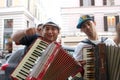 Street accordionist Rome Italy