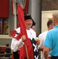 Street actor in Red Light District, Amsterdam