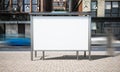 street advertising bus stop mockup Royalty Free Stock Photo