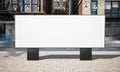 street advertising horizontal billboard mockup