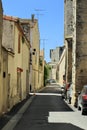 Street in Aigues-Mortes, France Royalty Free Stock Photo