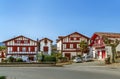 Street in Ainhoa, Pyrenees-Atlantiques, France Royalty Free Stock Photo