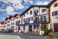 Street in Ainhoa, Pyrenees-Atlantiques, France Royalty Free Stock Photo