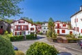 Street in Ainhoa, Pyrenees-Atlantiques, France Royalty Free Stock Photo