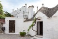 Street in Alberobello, the city of trulli. Italy