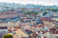 A street in Alfama district of Lisbon Portugal close to Miradouro da Graca Royalty Free Stock Photo