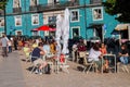 A street in Alfama district of Lisbon Portugal close to Miradouro da Graca Royalty Free Stock Photo