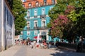 A street in Alfama district of Lisbon Portugal close to Miradouro da Graca Royalty Free Stock Photo