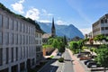 Street of alpine town, Vaduz, Lichtenstein