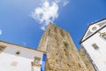 Street and Ancient Buildings and Walls in old Town, Obidos, Portugal