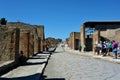 Street in ancient city of Pompeii