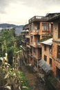 Street in ancient Newa city Bhaktapur. Kathmandu valey, Nepal