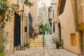Street architecture in old jaffa in israel Royalty Free Stock Photo