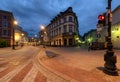 Street architecture in old town of Warsaw Royalty Free Stock Photo