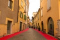 Street in Arco in North Italy at Christmas