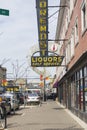 The street of Argyle in Chicago,USA Royalty Free Stock Photo