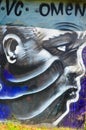 Street art alien by Omen