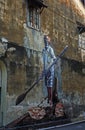 Street Art in Armenian Street, one of Penang heritage street and tourist attraction, street scenes in the historic colonial dist