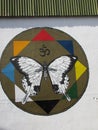 Street Art, Butterfly, Reykjavik, Iceland