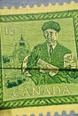 Street art canadian stamp