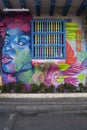 Street art in Cartagena, Colombia Royalty Free Stock Photo