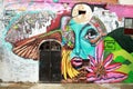 Street art in Comuna 13, Medellin, Colombia Royalty Free Stock Photo