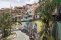 Street art of Comuna 13 in Medellin, Colombia Royalty Free Stock Photo