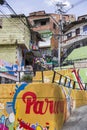 Street art of Comuna 13 in Medellin, Colombia Royalty Free Stock Photo