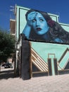 Beautiful street art graffiti mural in Stornara, Puglia, Italy