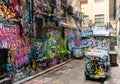 Street Art - Hosier Lane Melbourne - Australia Royalty Free Stock Photo