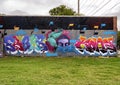 Street art by Joe Skilz near Trinity Grove in Dallas, Texas.