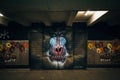 Street art of the Lion King in Georgia