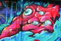 Street art Montreal aliens Royalty Free Stock Photo