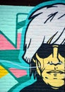 Street art Montreal Andy Warhol Royalty Free Stock Photo